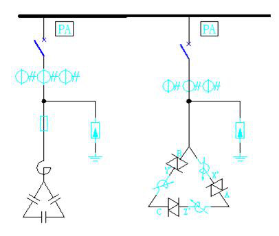 低壓動態(tài)補償裝置一次系統(tǒng)圖